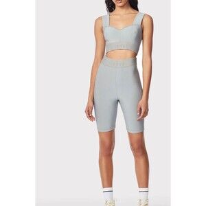 Herve by Herve Léger Logo Bike Shorts